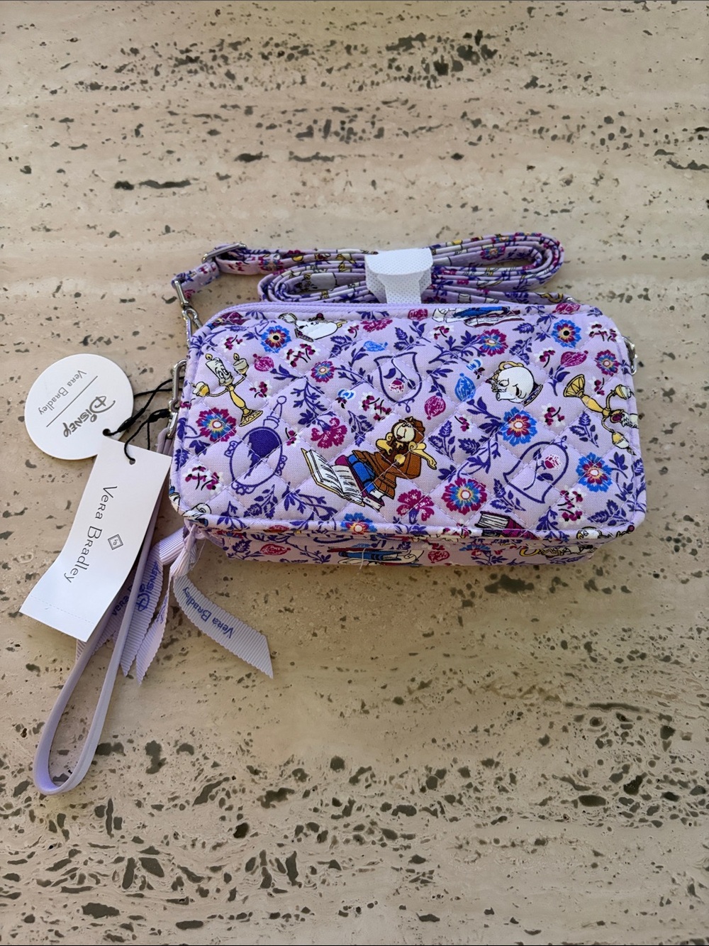 Vera Bradley RFID All in One Crossbody Belle Petite Floral